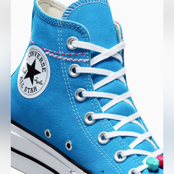 NWT Chuck Taylor All Star Lift Platform Embroidered Bracelet - Picture 4 of 8